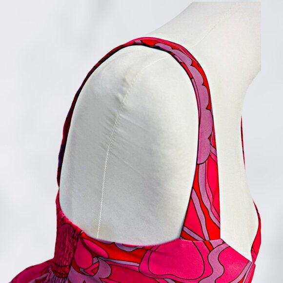 Show Me Your MuMu Cosmopolitan Candy Hearts Midi Dress Sleeveless Tiered Maxi XS - Picture 12 of 13